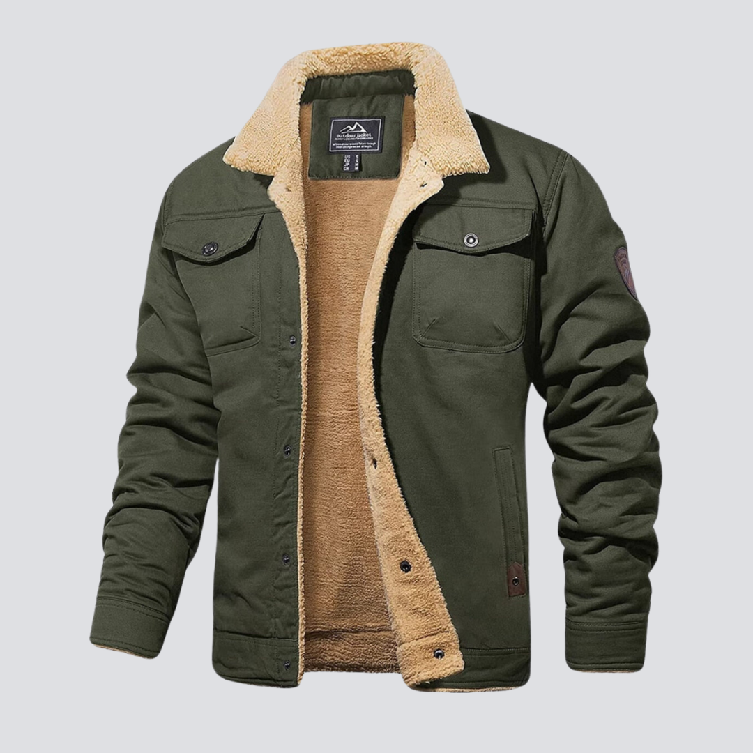 François™ | Veste utilitaire doublée en faux shearling