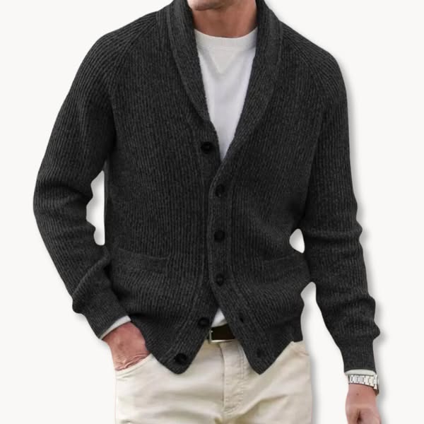 Daniel™ | Cardigan à col châle côtelé