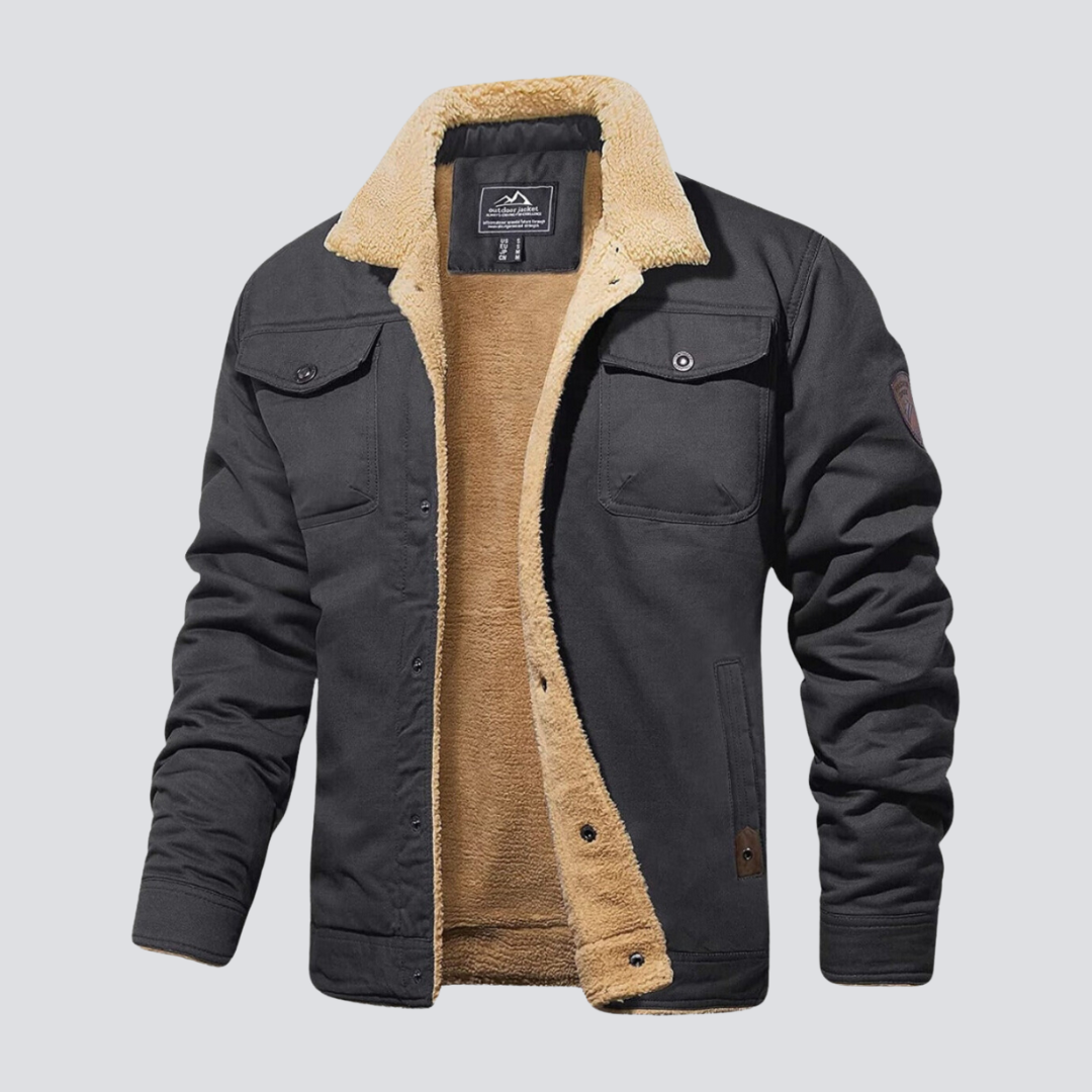 François™ | Veste utilitaire doublée en faux shearling