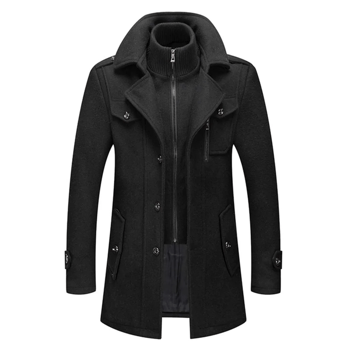 Édouard™ | Manteau double épaisseur en laine mélangée