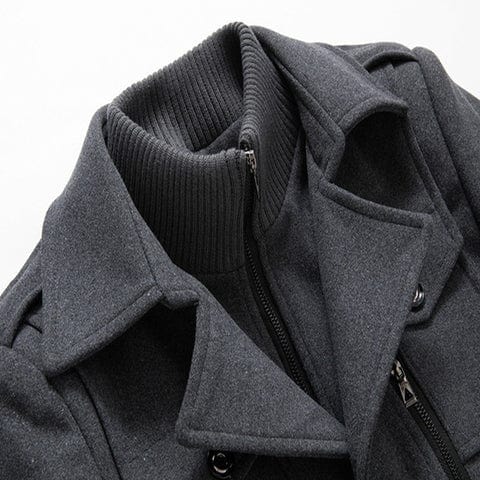 Édouard™ | Manteau double épaisseur en laine mélangée