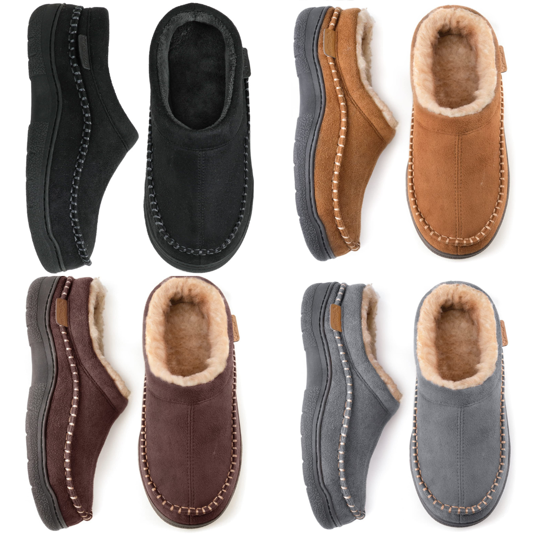 Alfred™ | Chaussons moccasins doublés confortables