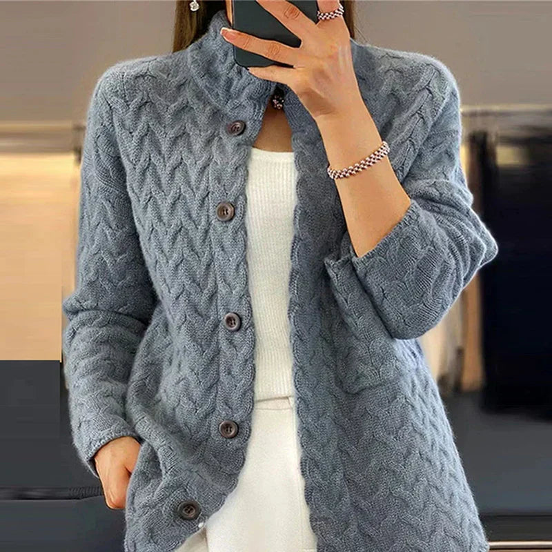 Delphine™ | Cardigan texturé à boutons